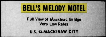 Bells Melody Motel - May 1974 Ad